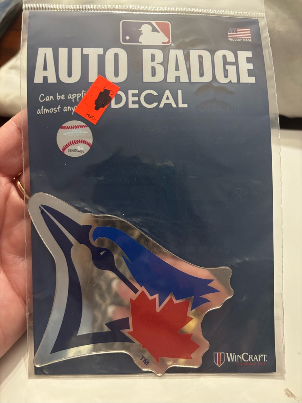 Wincraft Toronto Blue Jays Silver, Blue & Red Auto Badge Decal